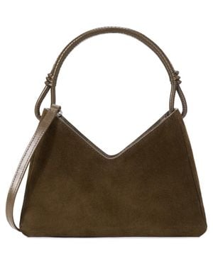 STAUD Valerie Suede Shoulder Bag - Brown