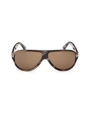 Tom Ford 61Mm Pilot Sunglasses - Multicolor