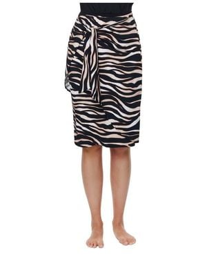 Gottex Modest Modest Faux Wrap Swim Skirt With Tie - Black