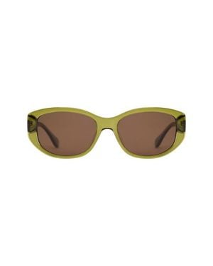 Mohala Eyewear Melialani Polarized Contourbridge Oval Sunglasses - Multicolor