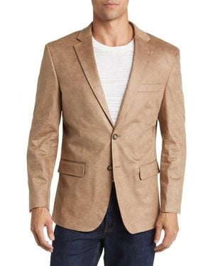 Daniel Hechter Norris Faux Suede Sport Coat - Natural