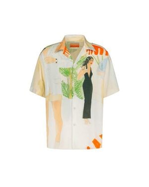 Rivieras Printed Cocktail Shirt - Green
