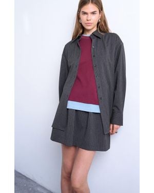 TOPSHOP Tailored Pinstripe Shirt