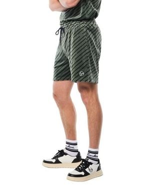 Sergio Tacchini Obliquo Velour Short - Green
