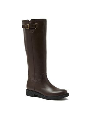 Lands' End Leather Knee High Riding Boots - Black