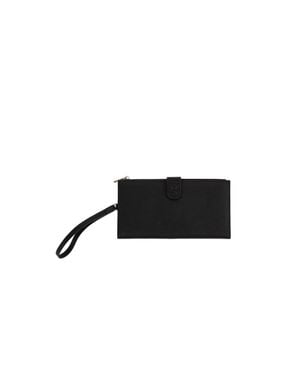 Esterah Leather Passport Holder - Black