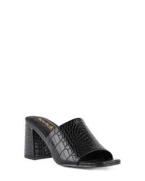 Seychelles Adapt 3 Open Toe Slide Sandal - Black