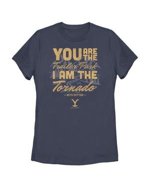 Yellowstone Beth Dutton Trailer Park I Am The Tornado Graphic T-Shirt - Blue