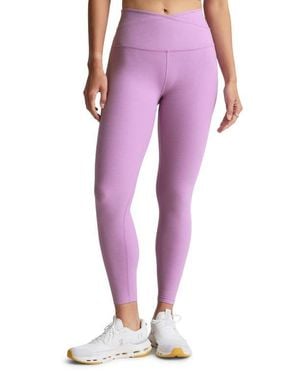 Beyond Yoga Your Leisure Space Dye High Waist Midi Leggings - Purple