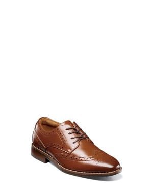Florsheim Kids' Rucci Wingtip Blucher - Brown