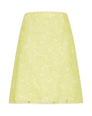 Maison Common Lace A-Line Skirt - Yellow