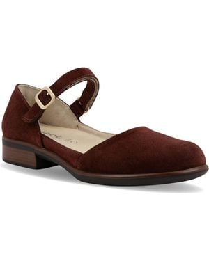 Naot Aniham Ankle Strap Flat - Brown