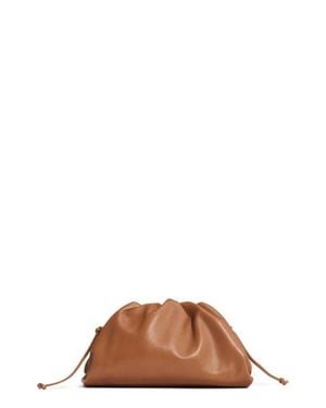 Bottega Veneta The Mini Pouch Leather Clutch - Brown