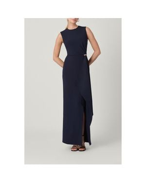 Shoshanna Midnight Stretch Crepe Allie Dress - Blue