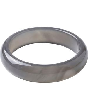 seree Moon Gemstone Bangle - Metallic