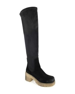 Zigi Jaylen Over The Knee Platform Boot - Black