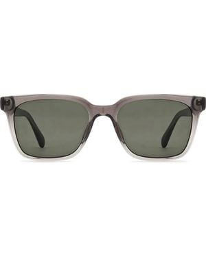 Fossil 55Mm Rectangular Sunglasses - Gray