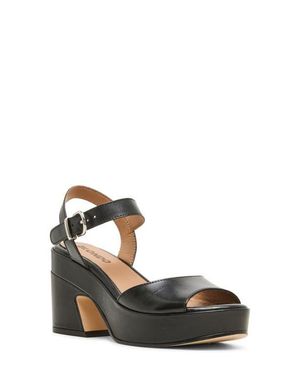 Blondo Mona Waterproof Ankle Strap Platform Sandal - White