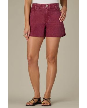 Wit & Wisdom Skyrise Dolphin Hem Denim Shorts - Pink