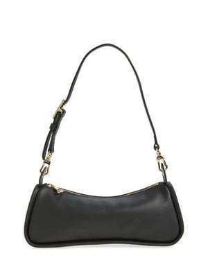 Longchamp Roseau Leather Shoulder Bag - Black