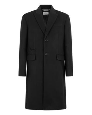 Philipp Plein Coat Long Skull - Black