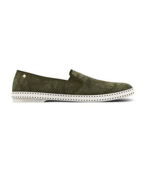 Rivieras Classic Suede Slip-On Loafer - Green