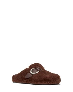 Kate Spade Halo Faux Fur Clog - Brown