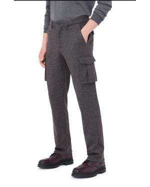 Bugatchi Wool Blend Cargo Pants - Black