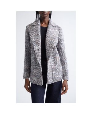 Missoni Marled Sweater Knit Jacket - Gray