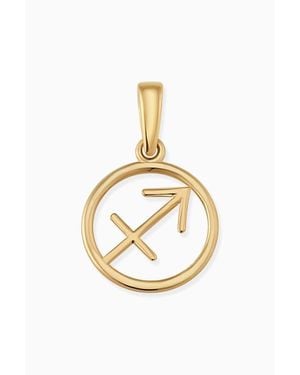 Oradina 14K Zodiac Pendant Charm - Metallic