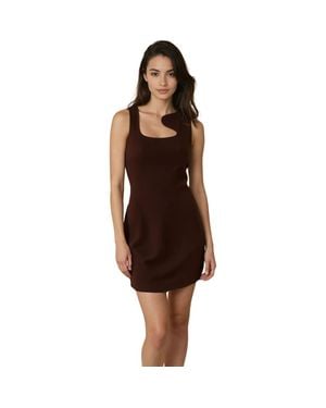 Akalia Neha Sleeveless Mini Dress - Brown