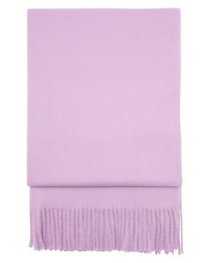 Mango Fringed Scarf - Purple