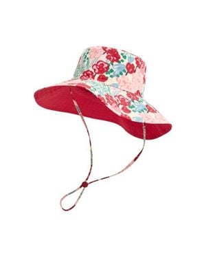 Lost Pattern Le Jardin Reversible Sun Hat - Red