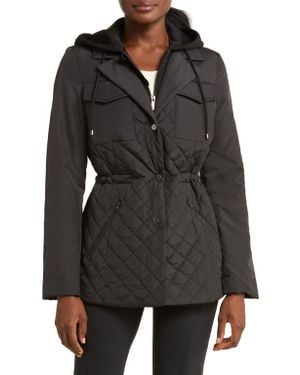 Zella Active Quilted Hooded Jacket - Black