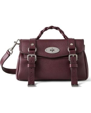 Mulberry Mini Alexa Leather Satchel - Purple