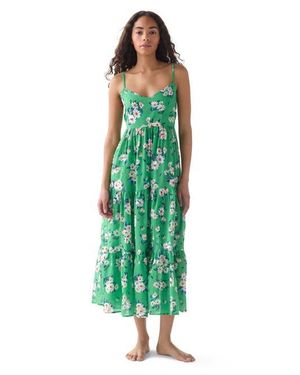 Kate Spade Tier Cover Up Swim Dress - Green