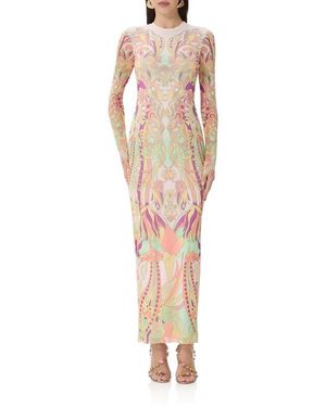 AFRM Didi Print Long Sleeve Maxi Dress - Multicolor