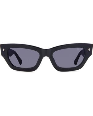 DEZI Stacked 55Mm Cat Eye Sunglasses - Blue