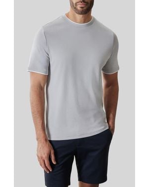 Robert Barakett Georgia Ss Crew W/Trim - Gray