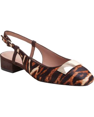 Linea Paolo Caris Slingback Genuine Calf Hair Pump - Brown