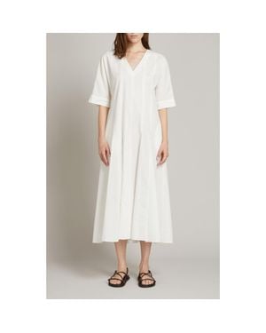 MM by Max Mara Panino Cotton Maxi Dress - White