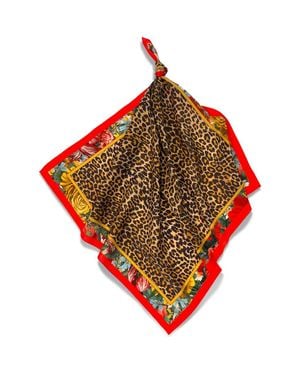 Henelle Silk Bandana - Red