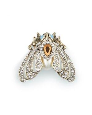 Bill Skinner Studio Brooch - White