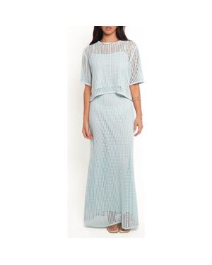 Petal & Pup Kinnie Open Stitch Sweater & Skirt Set - Blue