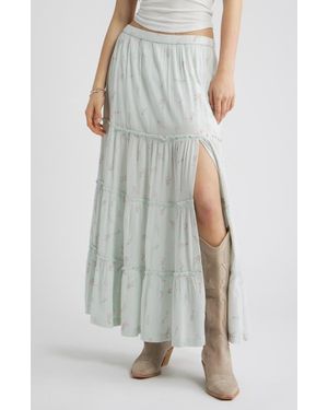 BP. Tiered Maxi Skirt - Multicolor