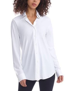 Commando Classic Oversize Button-Up Shirt - White
