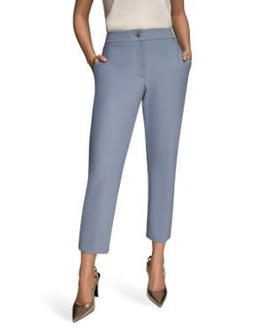 Donna Karan Slim Fit Ankle Pants - Blue