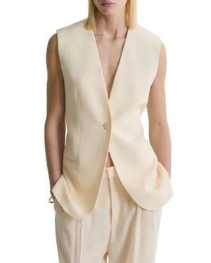 Mango Longline Vest - Natural