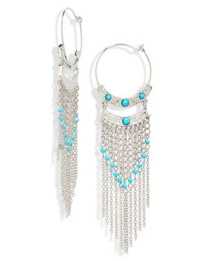 BP. Boho Drop Earrings - White