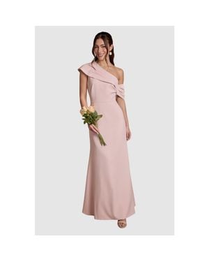 Coast One-Shoulder Asymmetric Maxi Dress - Pink
